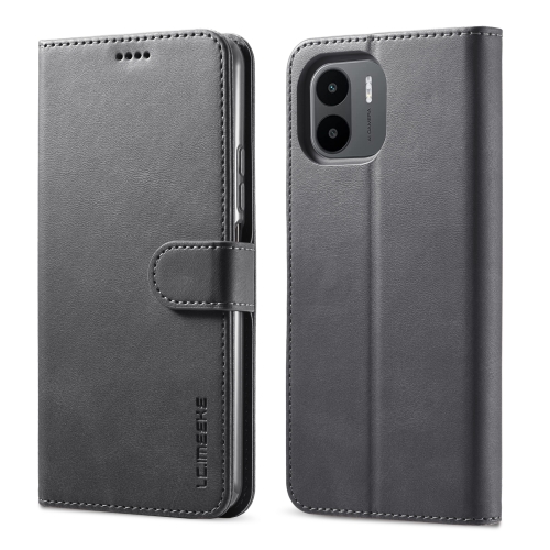 

For Xiaomi Redmi A2 LC.IMEEKE Calf Texture Leather Phone Case(Black)