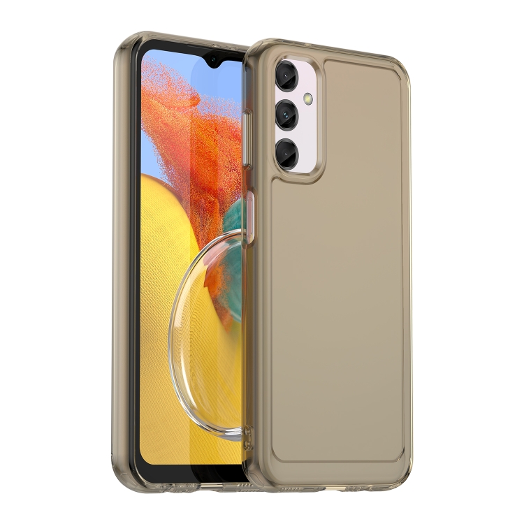 

For Samsung Galaxy M14 5G Candy Series TPU Phone Case(Transparent Grey)