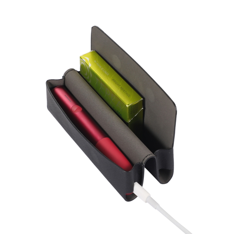 Schutzhülle Für IQOS ILUMA – PU Leder Case Mit Magnetverschluss (Hellgrün)