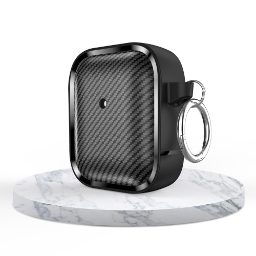 

For AirPods 1 / 2 Photo Frame Carbon Fiber Series Earphone Case(Black)