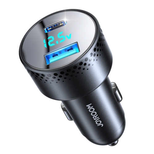 

JOYROOM JR-CCD01 53W QC + PD Dual Port Digital Display Car Charger(Black)