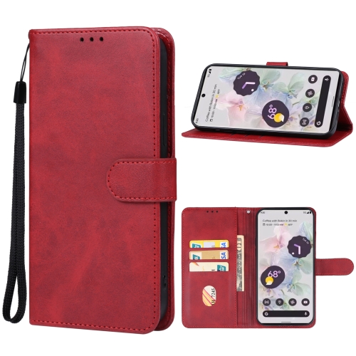 

For Google Pixel 8 Leather Phone Case(Red)