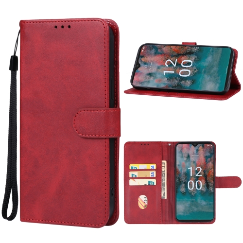 

For Nokia C12 / C12 Plus / C12 Pro Leather Phone Case(Red)