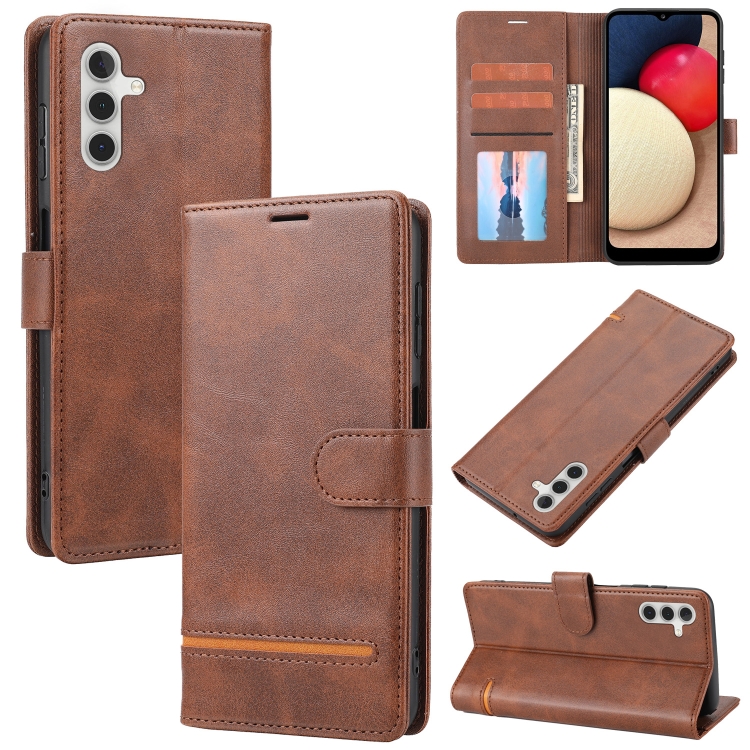 

For Samsung Galaxy A24 4G Classic Wallet Flip Leather Phone Case(Brown)