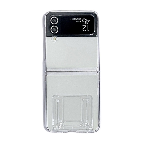 

For Samsung Galaxy Z Flip3 5G PC Transparent Phone Case with Stereo Hidden Stand