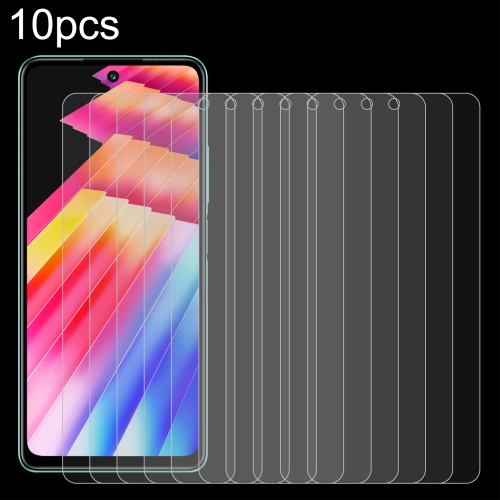 

For Infinix Hot 30 10pcs 0.26mm 9H 2.5D Tempered Glass Film