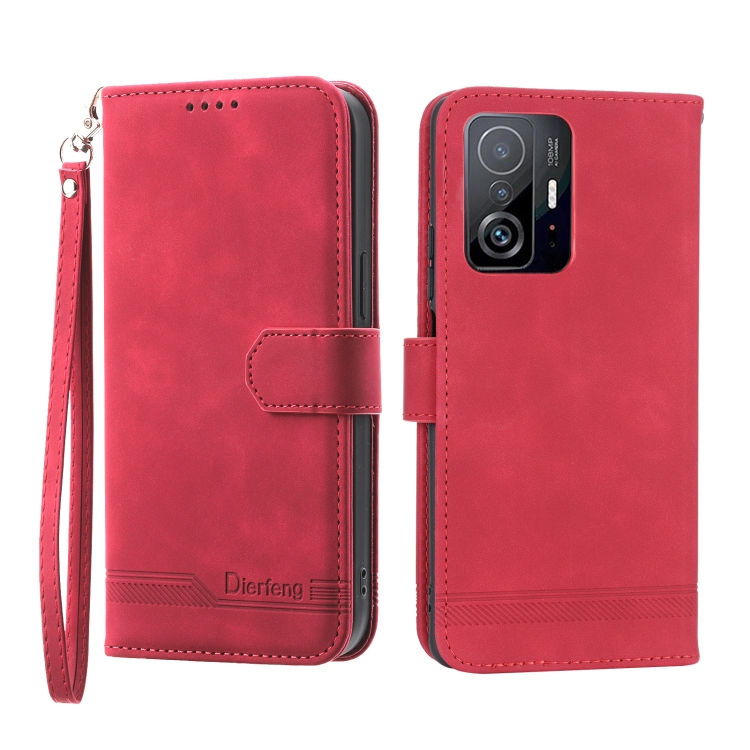 

For Xiaomi Redmi K60/K60 Pro Dierfeng Dream Line TPU + PU Leather Phone Case(Red)
