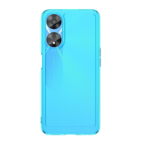 

For OPPO A58x Candy Series TPU Phone Case(Transparent Blue)