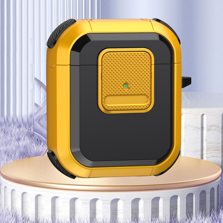 

For AirPods 2 / 1 Wireless Earphones Protective Case(Yellow)