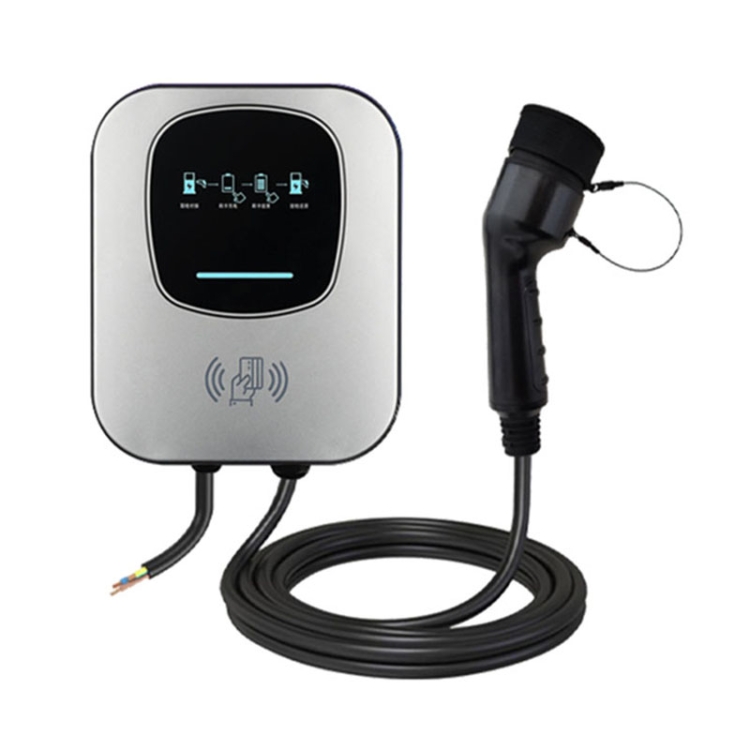 

EV 32A Wall-Mounted Home Swiping Card to Start New Energy Vehicle Charging Pile with Indicator Light, Plug:Type 2