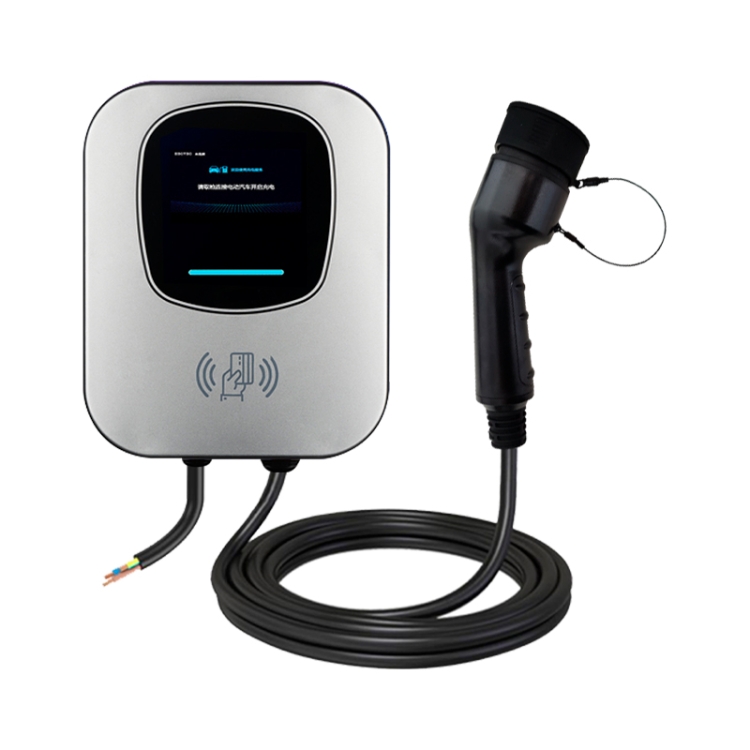 

EV 32A Wall-Mounted Home Swiping Card to Start New Energy Vehicle Charging Pile with Display, Plug:Type 2