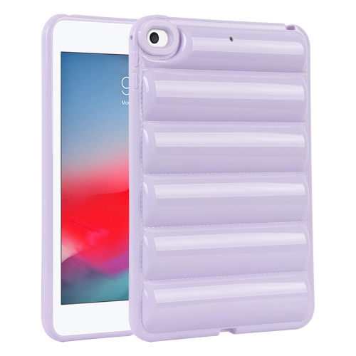 

For iPad mini 5 / 4 Eiderdown Cushion Shockproof Tablet Case(Purple)