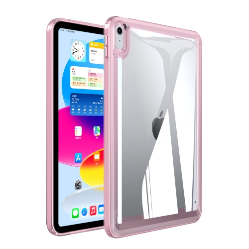 

For iPad 10th Gen 10.9 2022 Transparent Acrylic Tablet Case(Pink)