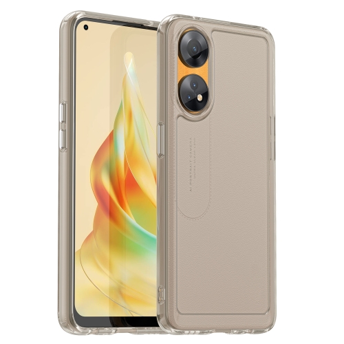 

For OPPO Reno8 T 4G Candy Series TPU Phone Case(Transparent Grey)