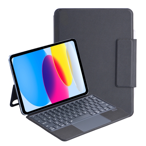 

J3128D For iPad 10th Gen 10.9 2022 Backlight Bluetooth Keyboard Leather Case(Black)