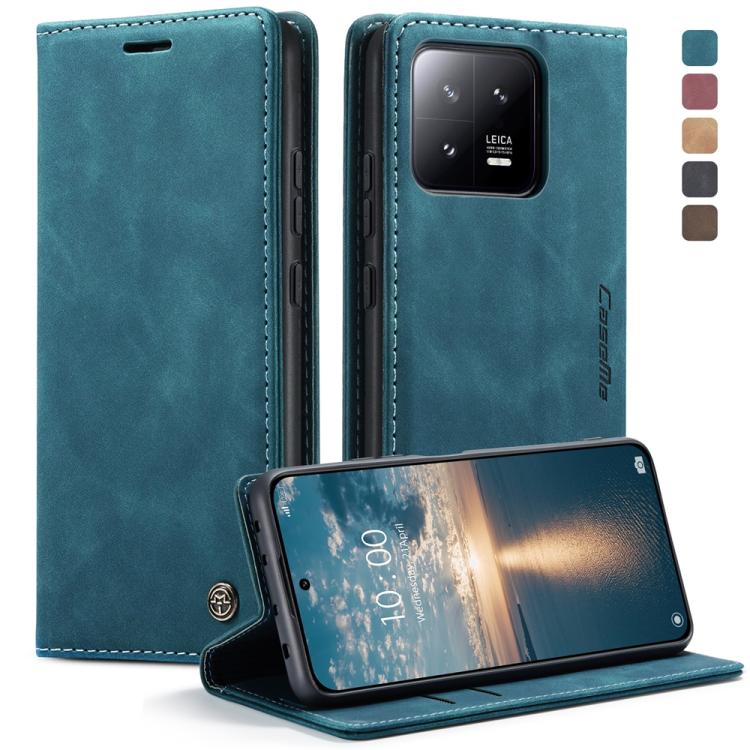 

For Xiaomi 13 CaseMe 013 Multifunctional Horizontal Flip Leather Phone Case(Blue)