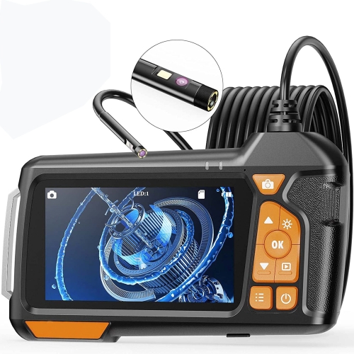 

M40 5mm 4.5 inch Dual Camera with Screen Endoscope, Length:1m