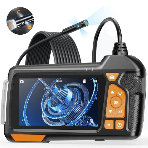 

M40 8mm 4.5 inch Triple Camera with Screen Endoscope, Length:5m