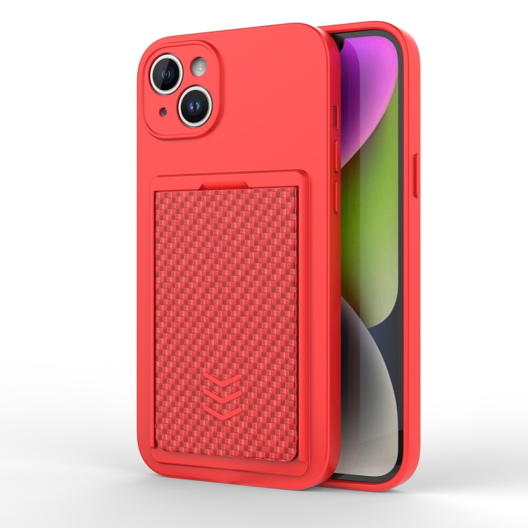

For iPhone 14 Magic Cards Box TPU + PC Phone Case(Red)
