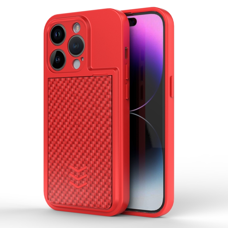 

For iPhone 14 Pro Magic Cards Box TPU + PC Phone Case(Red)