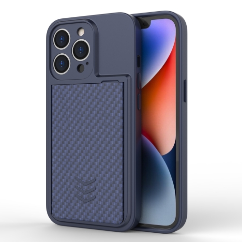 

For iPhone 13 Pro Magic Cards Box TPU + PC Phone Case(Blue)