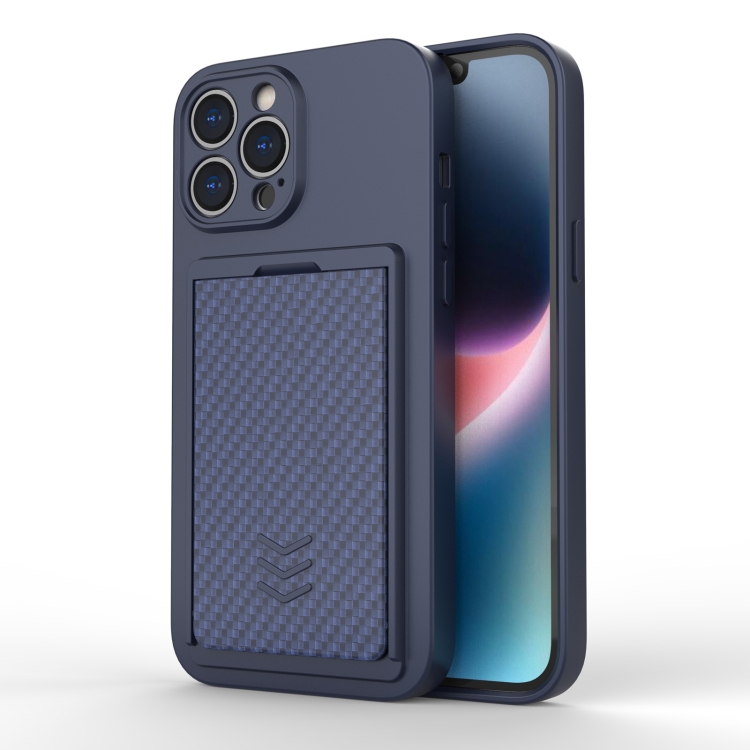 

For iPhone 13 Pro Max Magic Cards Box TPU + PC Phone Case(Blue)