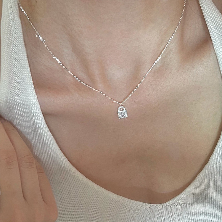 

Ladies Light Luxury Bowknot Necklace Clavicle Chain, Specification:XL1098