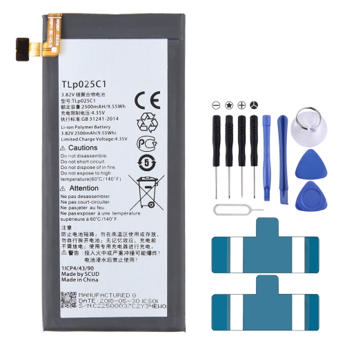 

For Alcatel OneTouch Pop 4 Plus 5056E 2500mAh Battery Replacement TLP025C1