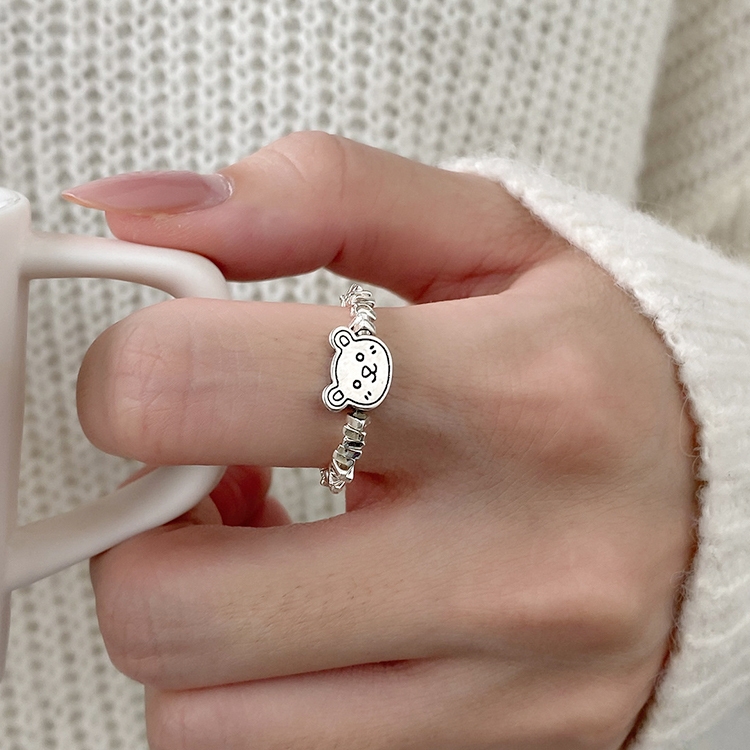 

Ladies Light Luxury Pearl Butterfly Opening Adjustable Combination Ring, Specification:J3358