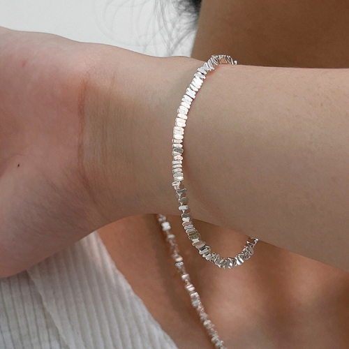 

S925 Sterling Silver Gypsophila Beanie Ladies Bracelet, Specification:SL0741