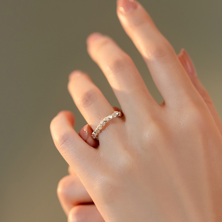 

925 Silver Ladies Vintage Wear Combination Ring, Specification:J2520
