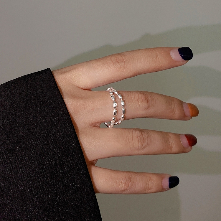 

925 Silver Ladies Vintage Wear Combination Ring, Specification:J2100