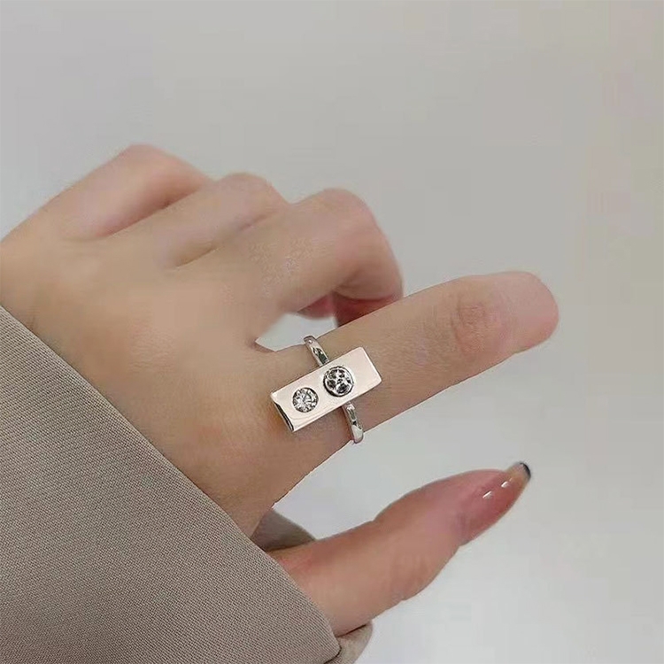 

925 Silver Ladies Vintage Wear Combination Ring, Specification:J2284