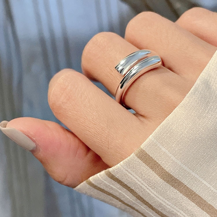 

925 Silver Ladies Vintage Wear Combination Ring, Specification:J2901