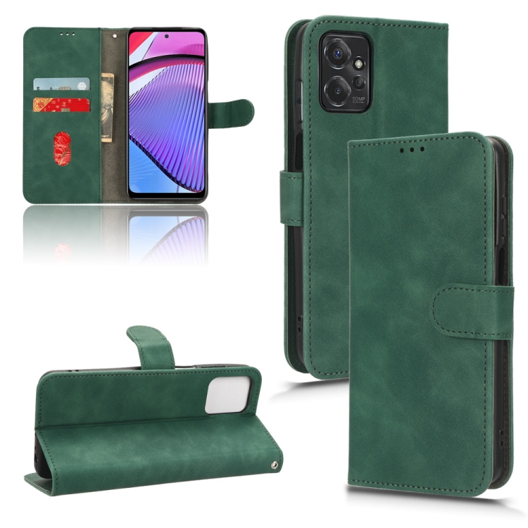 

For Motorola Moto G Power 2023 / G Paly 2023 Skin Feel Magnetic Flip Leather Phone Case(Green)