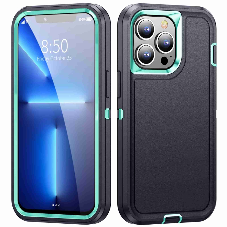 

For iPhone 12 Pro Max Life Waterproof Rugged Phone Case(Dark Blue + Light Blue)