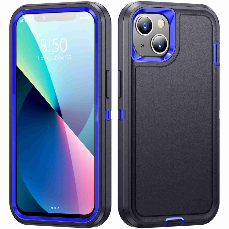 

For iPhone 11 Life Waterproof Rugged Phone Case(Dark Blue + Royal Blue)