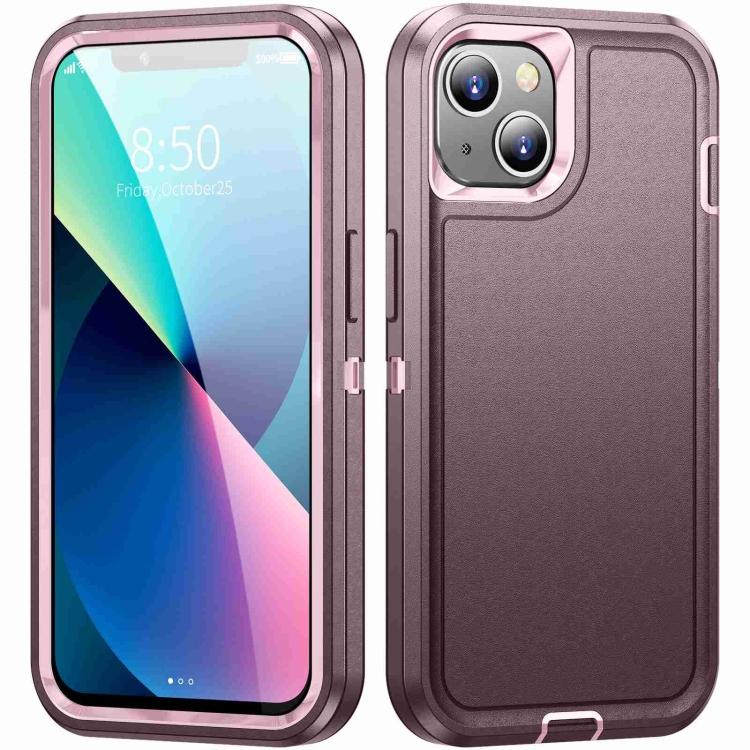 

For iPhone 11 Life Waterproof Rugged Phone Case(Purple + Pink)