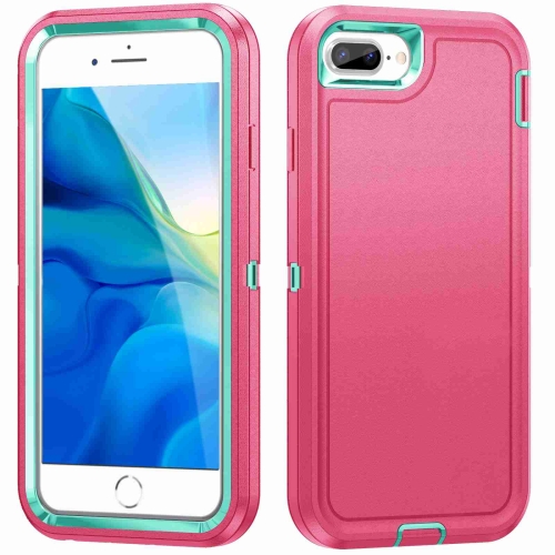 

For iPhone 8 Plus / 7 Plus Life Waterproof Rugged Phone Case(Pink + Blue)