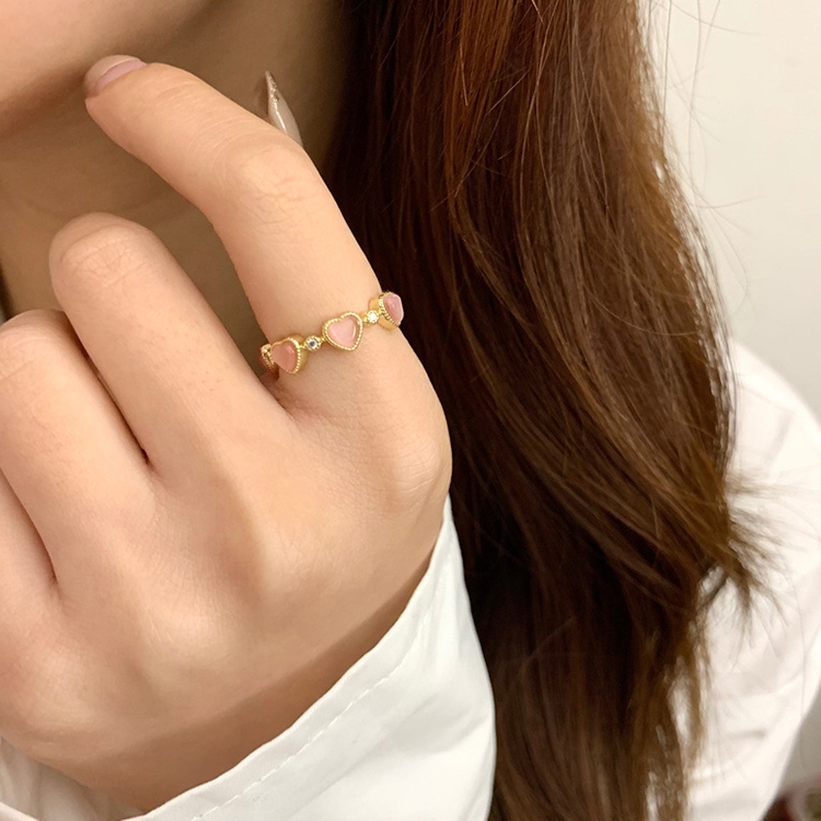 

Light Luxury Cat Eye Stone Open Adjustable Ring, Specification:J1686