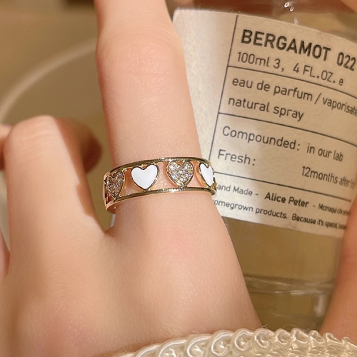 

Light Luxury Cat Eye Stone Open Adjustable Ring, Specification:J2781