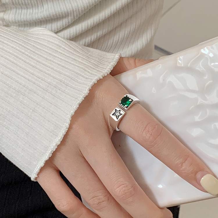 

Light Luxury Cat Eye Stone Open Adjustable Ring, Specification:J2250
