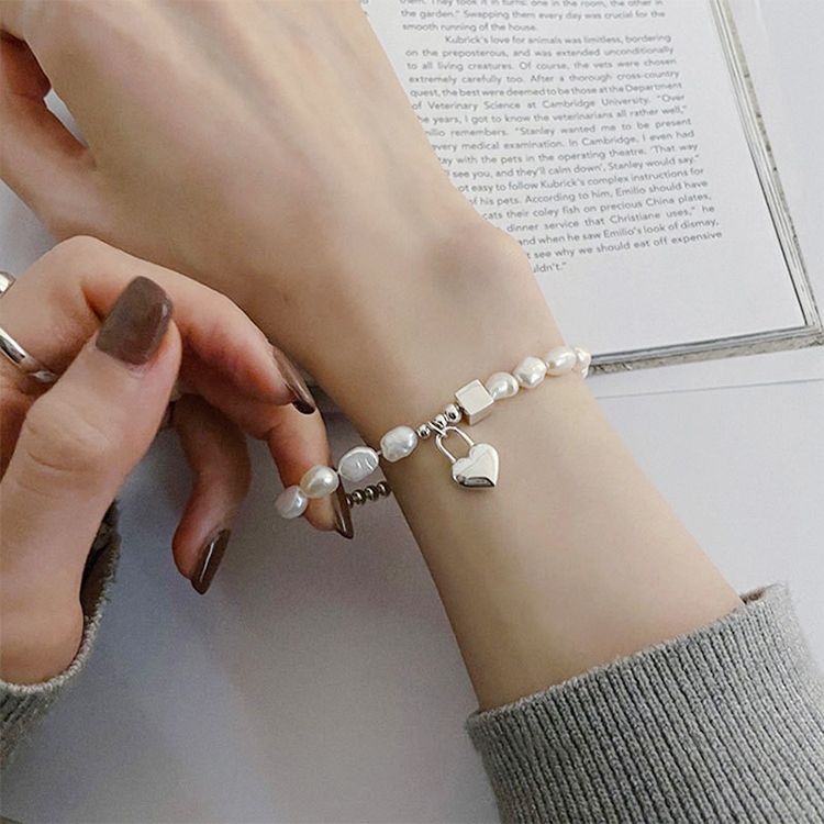 

925 Sterling Silver Vintage Open Bracelet Hand Decoration, Specification:SL0685