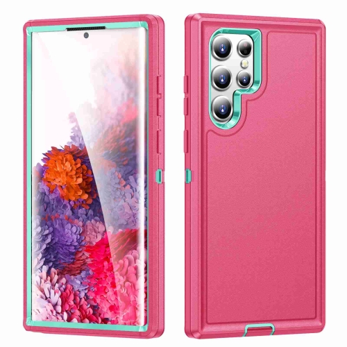 

For Samsung Galaxy S23 Ultra 5G Life Waterproof Rugged Phone Case(Pink + Blue)