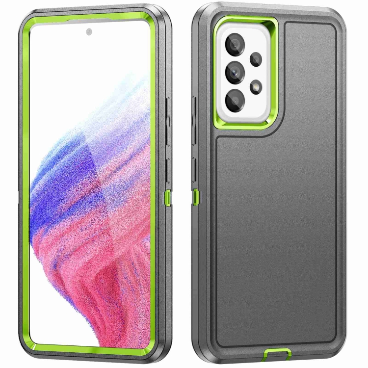 

For Samsung Galaxy A13 Life Waterproof Rugged Phone Case(Grey + Green)