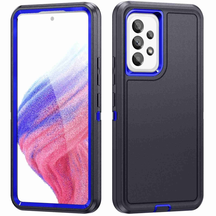 

For Samsung Galaxy A13 Life Waterproof Rugged Phone Case(Dark Blue + Royal Blue)