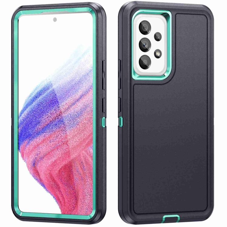 

For Samsung Galaxy A13 Life Waterproof Rugged Phone Case(Dark Blue + Light Blue)