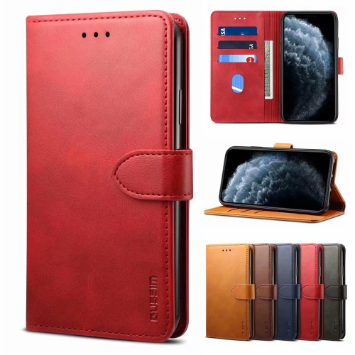 

For Samsung Galaxy A22 5G GUSSIM Horizontal Flip Leather Phone Case(Red)