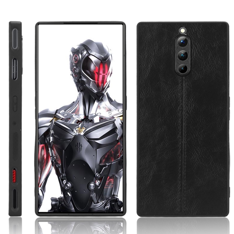 SUNSKY - ⁧ل ZTE nubia Red Magic 8 Pro حياكة جلد البقر نمط PC + PU ...