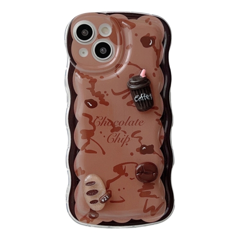 

For iPhone 12 Wave 3D Chocolate Phone Case